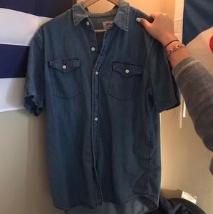 Levi's button down Jean shirt